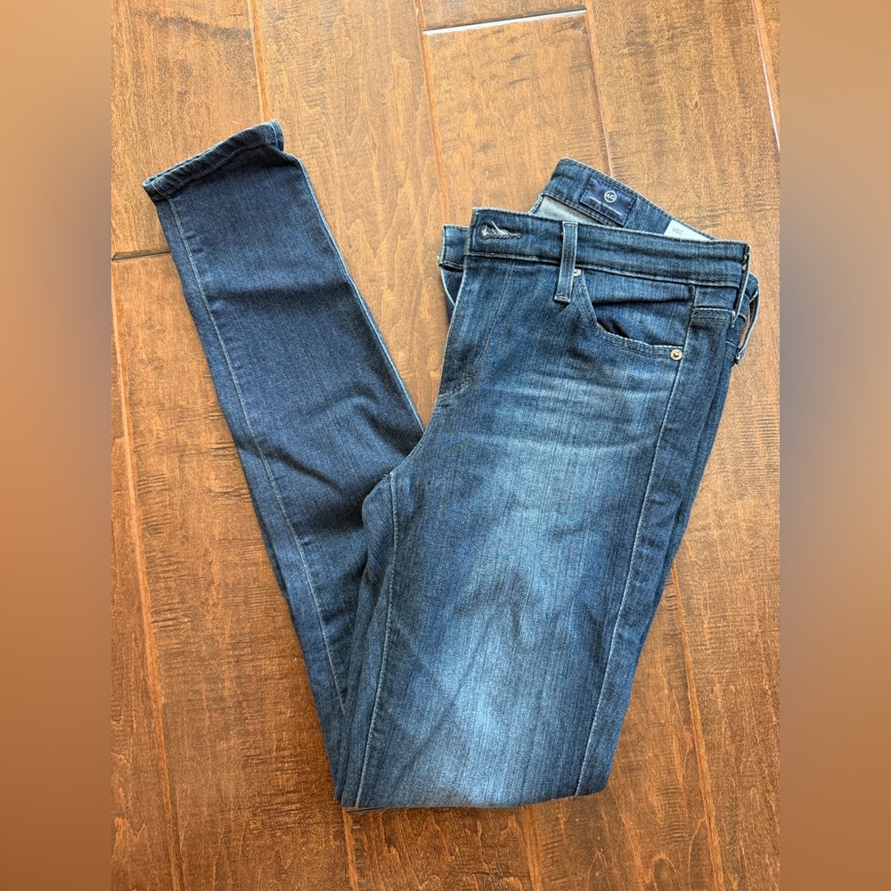 AG Dark Wash Skinny Jeans, 25R